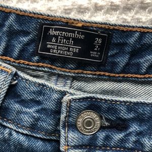 Abercrombie Girlfriend Distressed Jeans